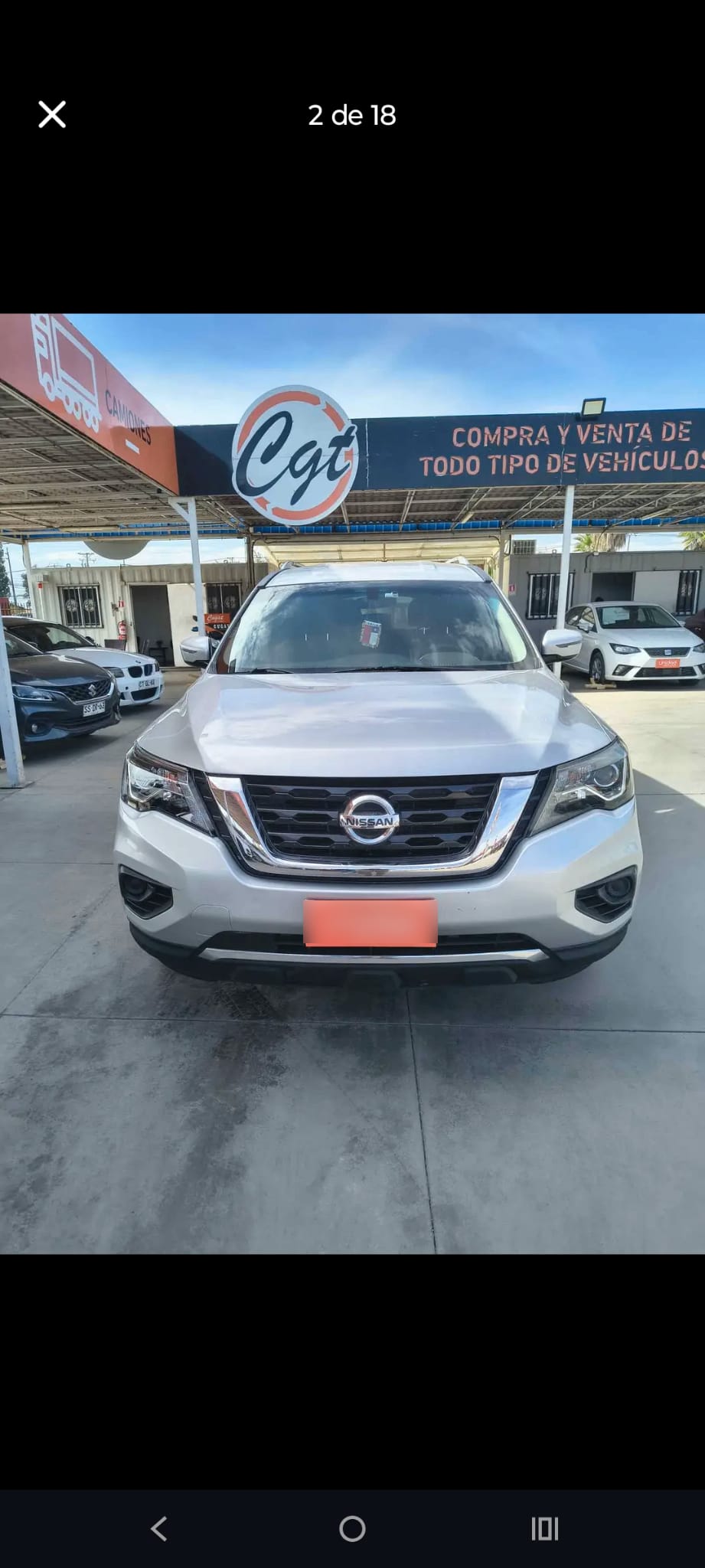Nissan Pathfinder 3.5 At Sense Cvt año 2017
