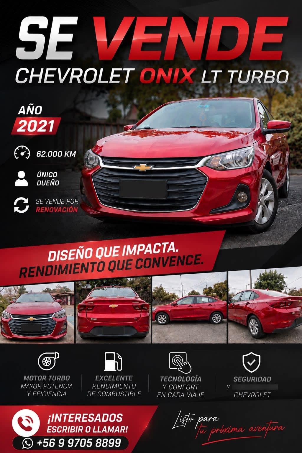 CHEVROLET ONIX 1.0 Premier At año 2021