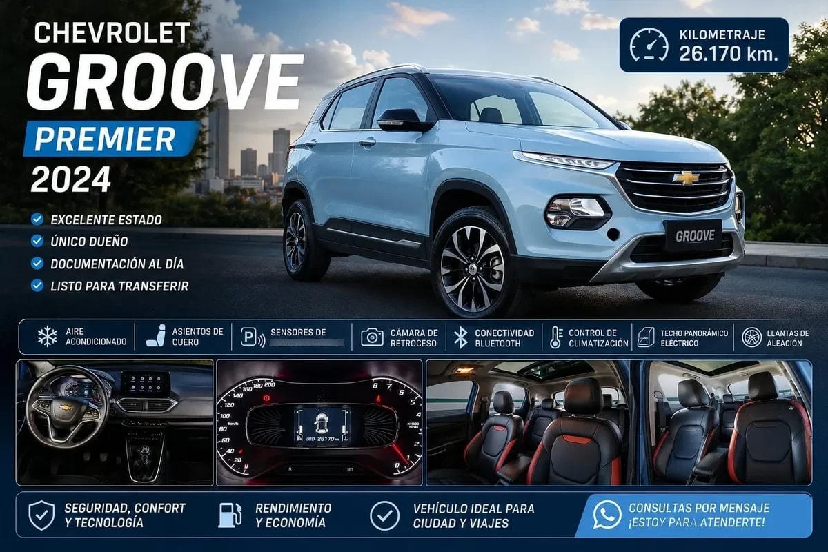 CHEVROLET GROOVE 1.5 Premier Mt año 2024