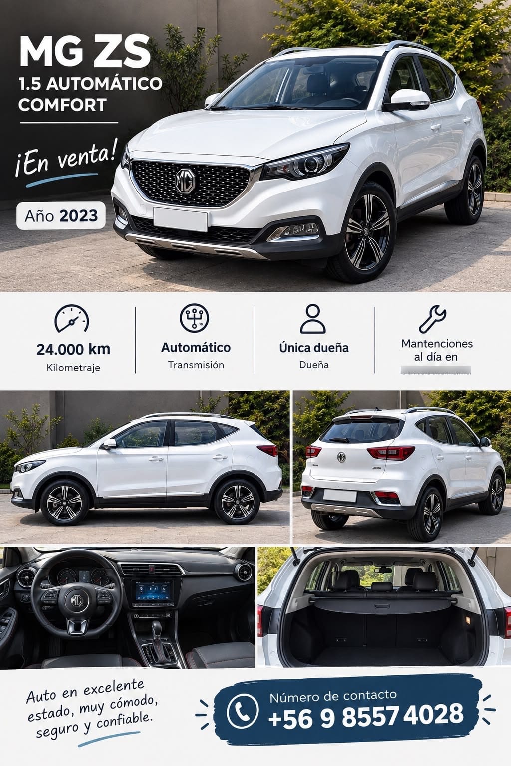 MG ZS 1.5 Com Mt año 2023