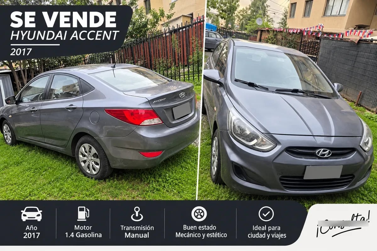 HYUNDAI ACCENT 1.4 Rb Sdn Gl 2ab Mt año 2017