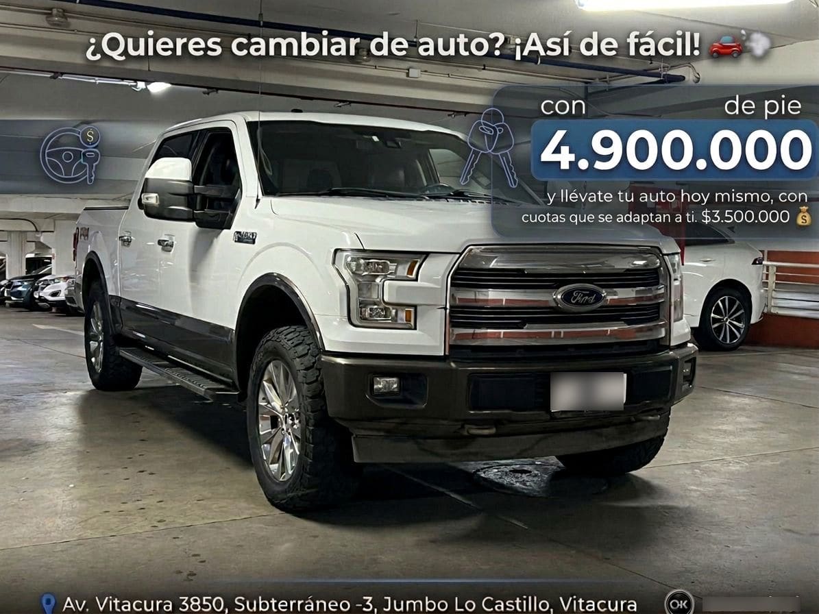 Ford F-150 5.0 Lariat Luxury 4x4 Cc Dob. Cab. At 4p año 2017 Ford F-150 5.0 Lariat Luxury 4x4 Cc Dob. Cab. At 4p año 2017