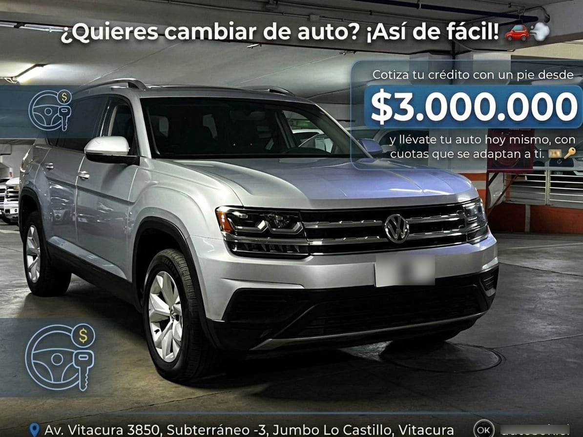 Volkswagen Atlas 3.6 Fsi Trendline 2wd 276hp At 5p año 2018