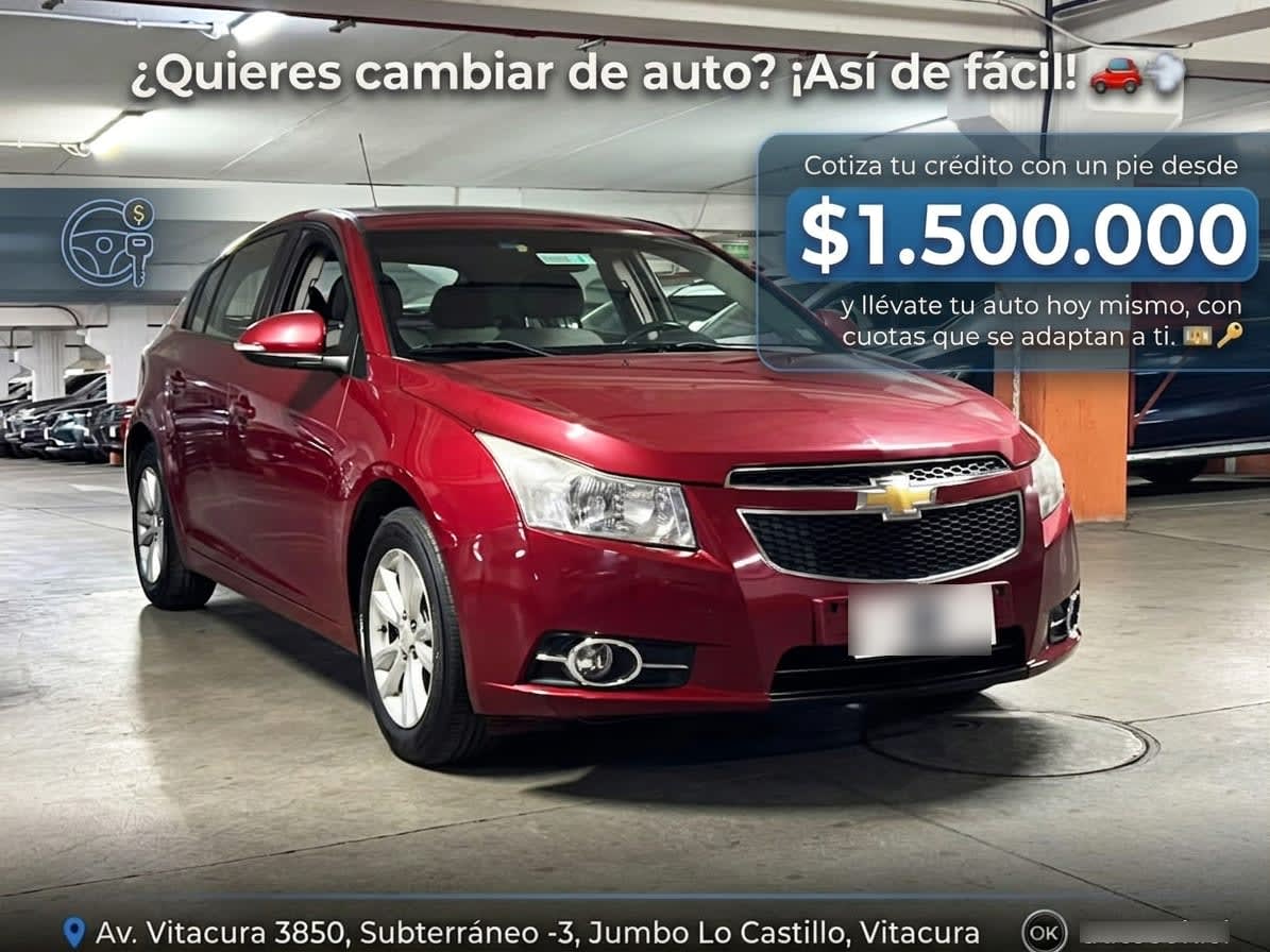 Chevrolet Cruze 1.8 Ls 4x2 At 4p. año 2015