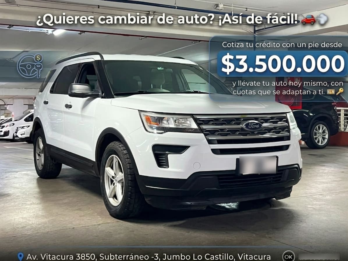 Ford Explorer 2.3 Ecoboost 4x2 At 5p. año 2019