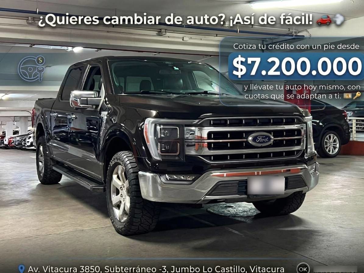 Ford F-150 5.0 Lariat Luxury Cc Dob. Cab. 4x4 At 4p. año 2022 Ford F-150 5.0 Lariat Luxury Cc Dob. Cab. 4x4 At 4p. año 2022