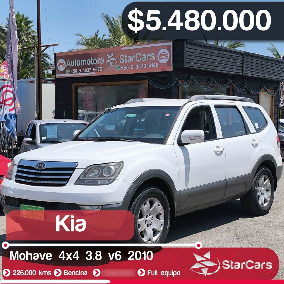 Kia Mohave 4x4 Automatica V6 Bencina No Se La Version año 2010 Kia Mohave 4x4 Automatica V6 Bencina No Se La Version año 2010