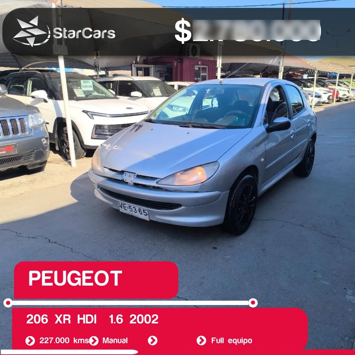 Peugeot 206 Xr Hdi No Se La Version año 2002 Peugeot 206 Xr Hdi No Se La Version año 2002