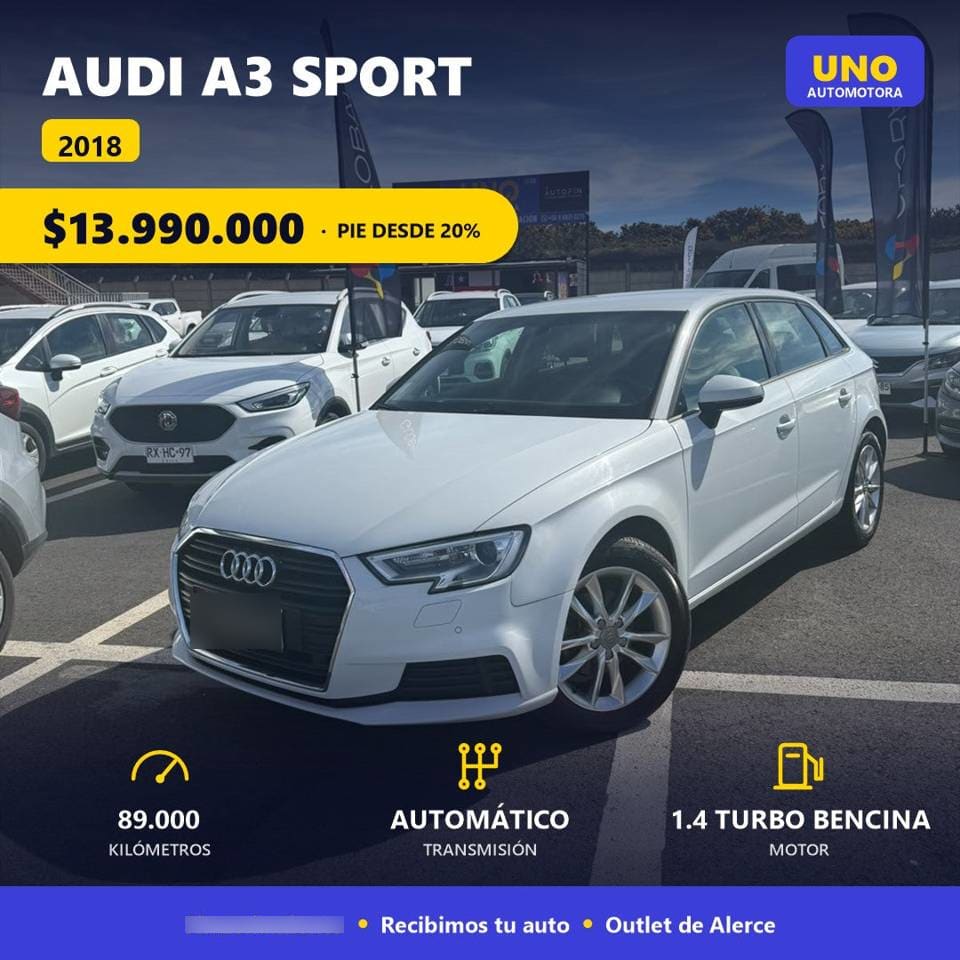 Audi A3 Sport 1.4 Turbo año 2018
