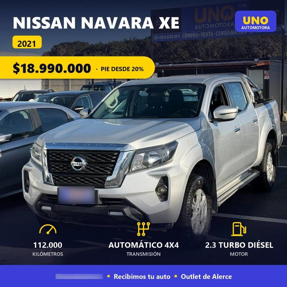 Nissan Navara Xe 2.3 Turbo Diésel 4x4 año 2021 Nissan Navara Xe 2.3 Turbo Diésel 4x4 año 2021