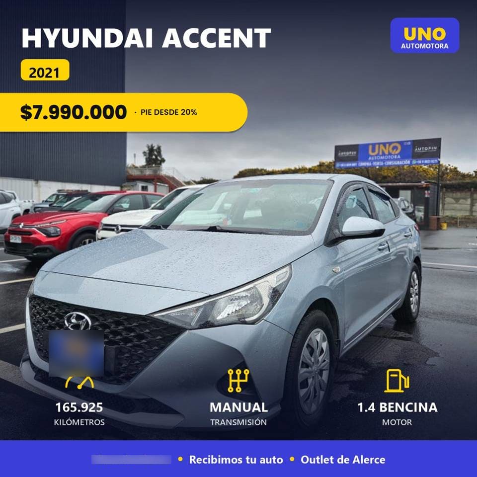 Hyundai Accent 1.4 año 2021