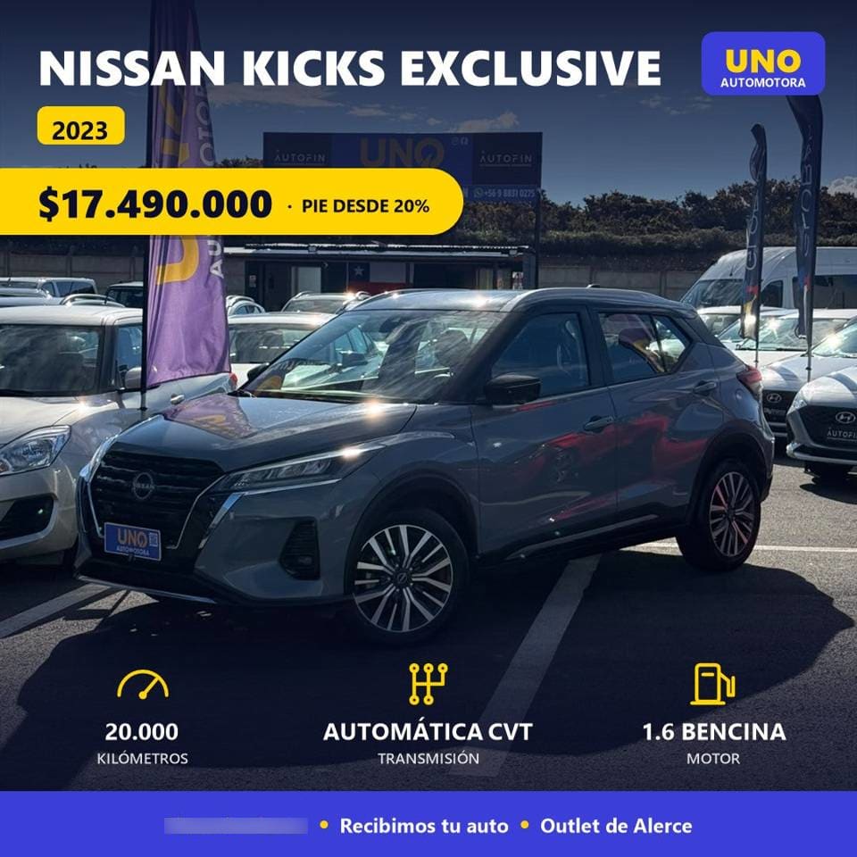 Nissan Kicks Exclusive 1.6 año 2023 Nissan Kicks Exclusive 1.6 año 2023
