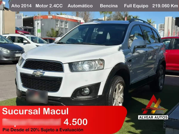 CHEVROLET CAPTIVA 2.4 Iii Ls Mt 4x2 año 2014 CHEVROLET CAPTIVA 2.4 Iii Ls Mt 4x2 año 2014